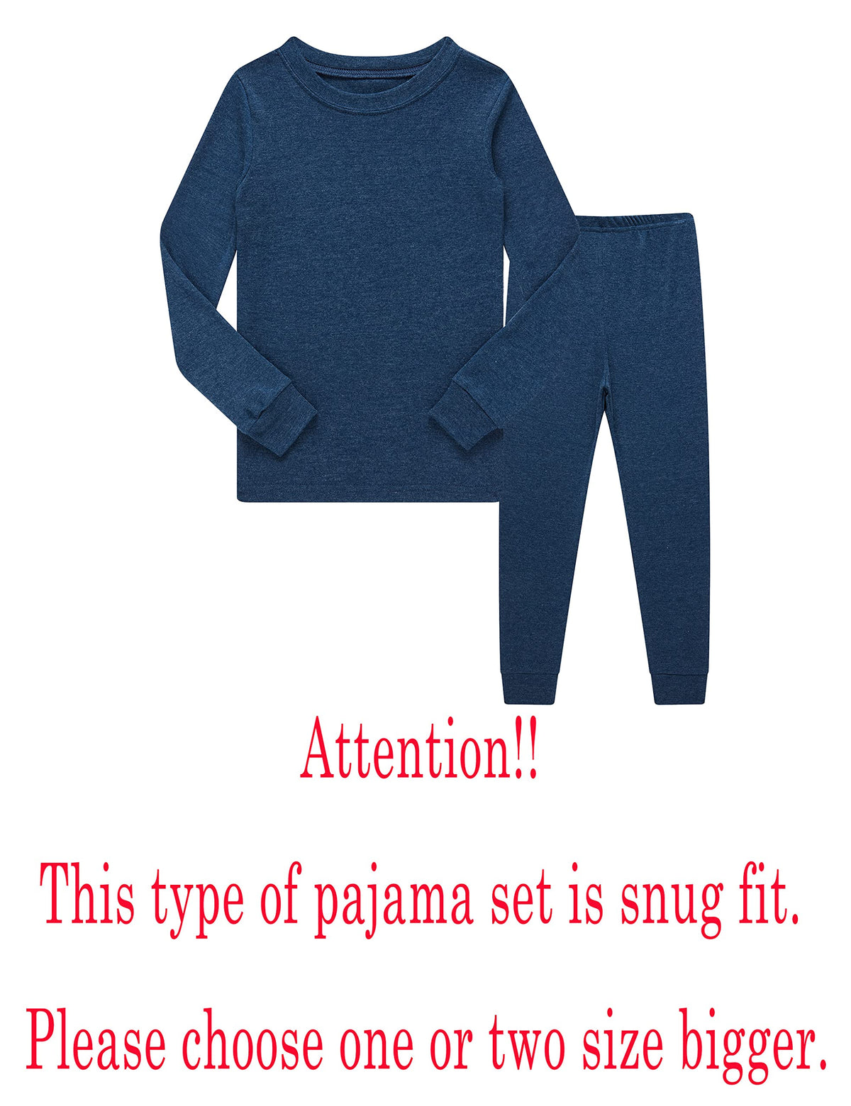 Family Feeling pajama set back view, showing sleep tee and bottoms