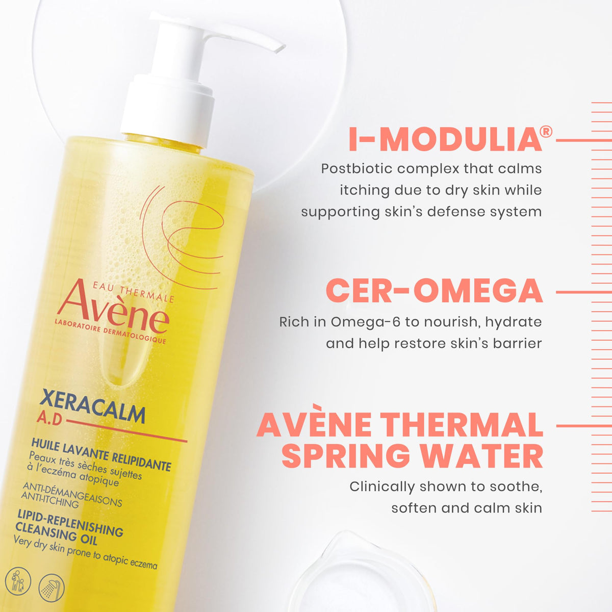 Family using Eau Thermale Avène XeraCalm A.D Cleansing Oil in shower