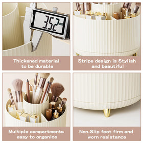 fanado 360° Rotate Makeup Brush Holder Organizer in gift box