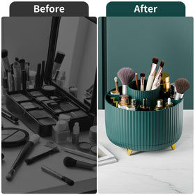 fanado 360° Rotate Makeup Brush Holder Organizer in lifestyle setting