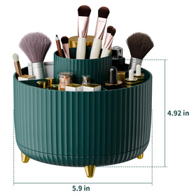 fanado 360° Rotate Makeup Brush Holder Organizer on vanity