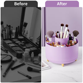 fanado makeup brush holder in a bathroom setting