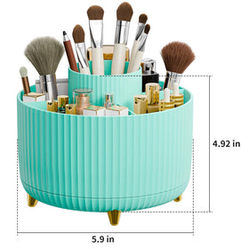 fanado makeup brush holder with vertical stripes design