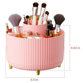 fanado makeup holder with vertical stripes design