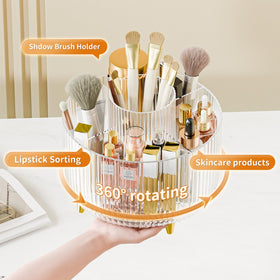fanado makeup organizer showing 5 compartments