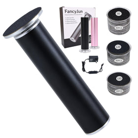 FancyJun Electric Foot Callus Remover front view with sandpaper discs