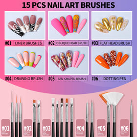 Fandamei double-sided nail dotting tools with different tips