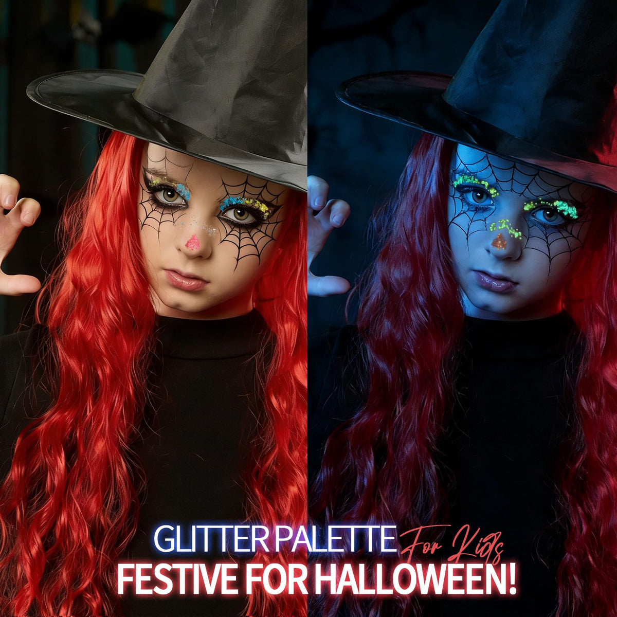 Fandamei glitter gel on cheeks for a radiant appearance