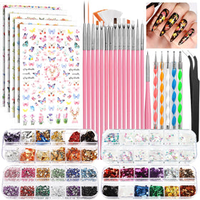 Fandamei Nail Art Brushes Set including brushes and tools