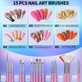 Fandamei nail brushes of various sizes