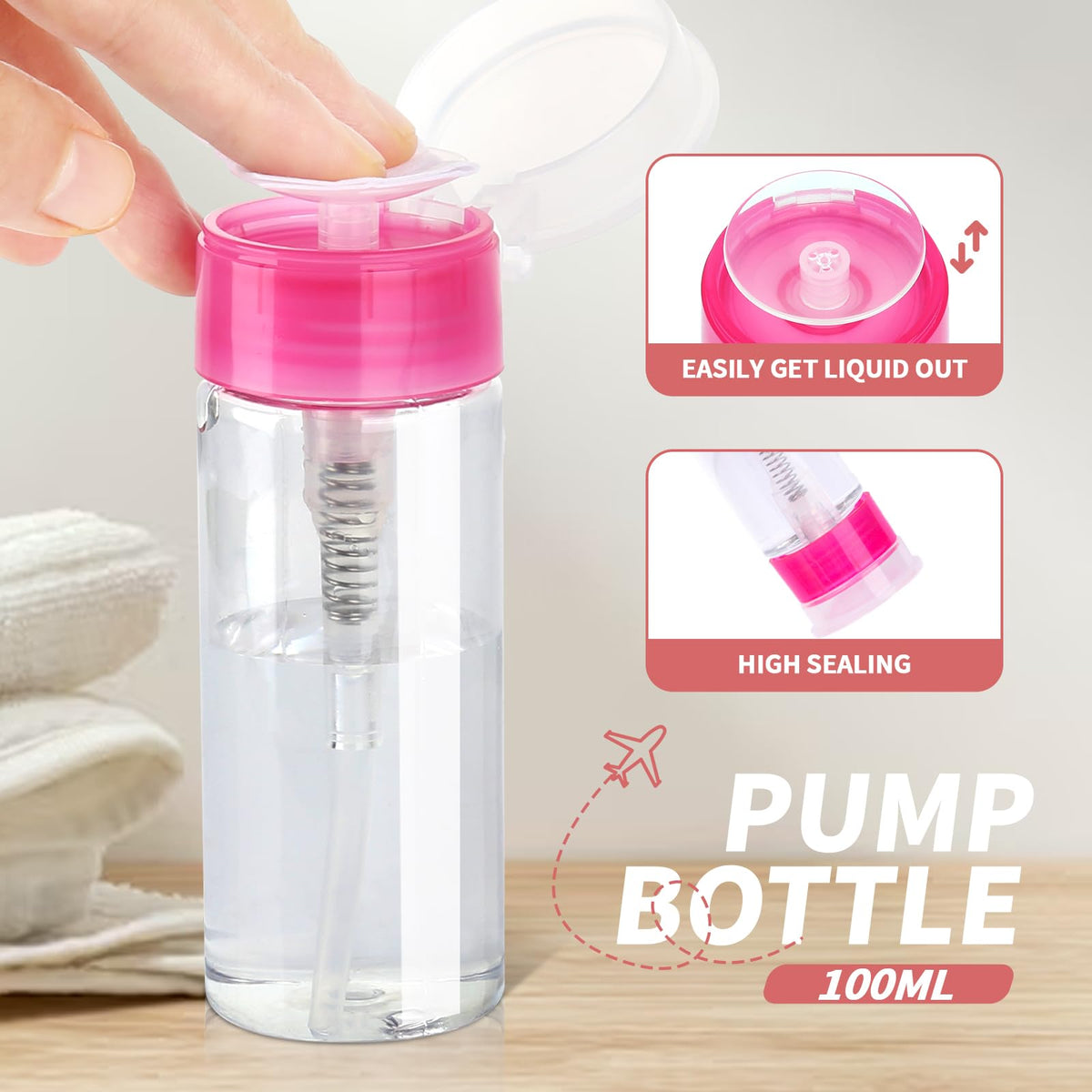 Fandamei Nail Polish Remover Clips in clear plastic