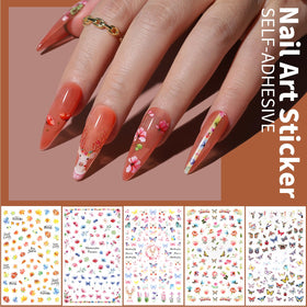 Fandamei nail stickers with various patterns