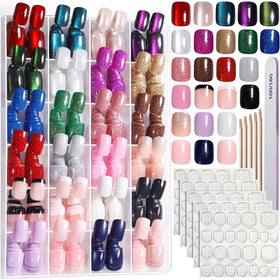 Fandamei Press on Nails 576PCS assorted colours and styles