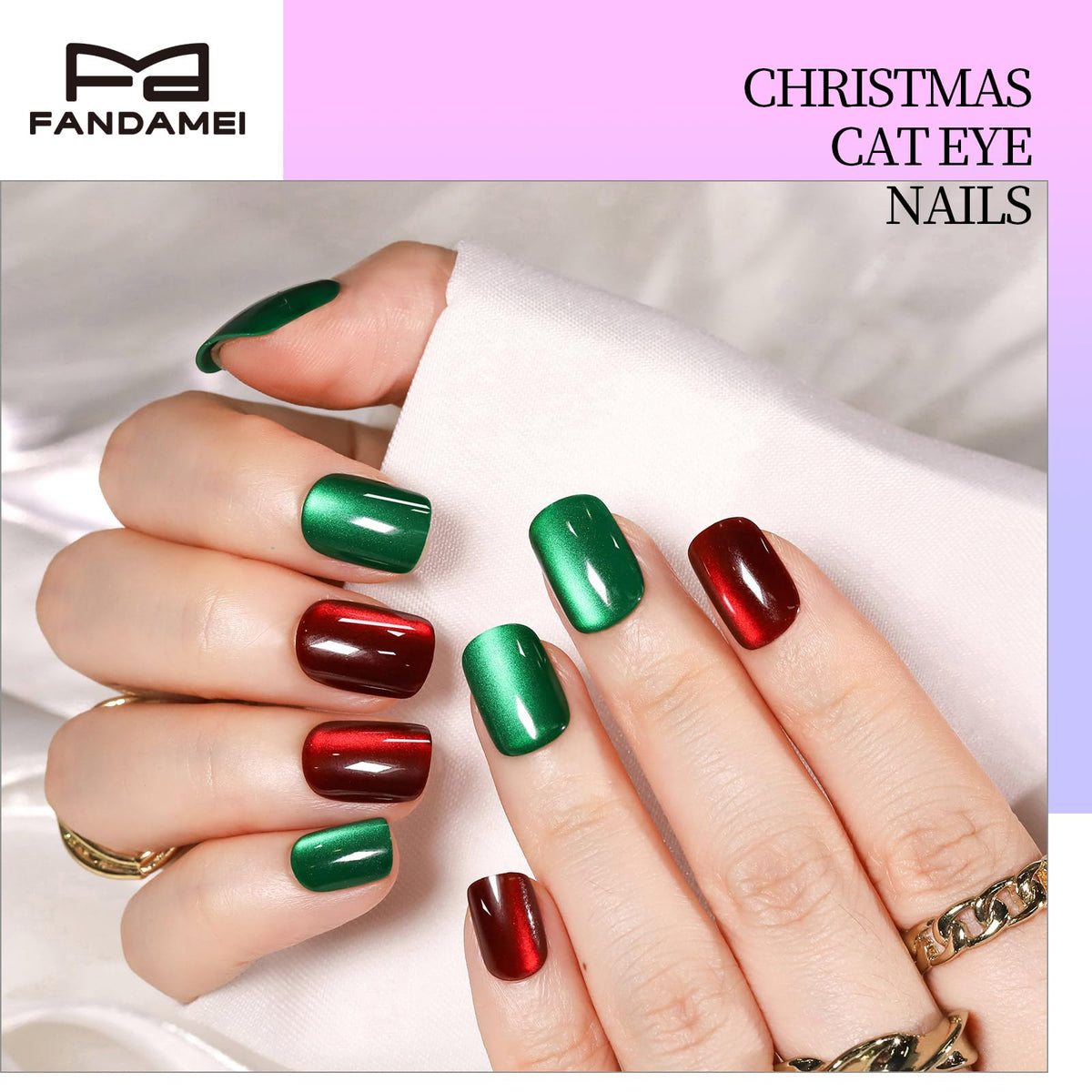 Fandamei Press on Nails adhesive tabs and tools