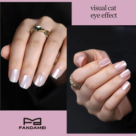 Fandamei Press on Nails French tip design