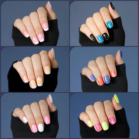 Fandamei Press on Nails Kit with adhesive tabs and nail files