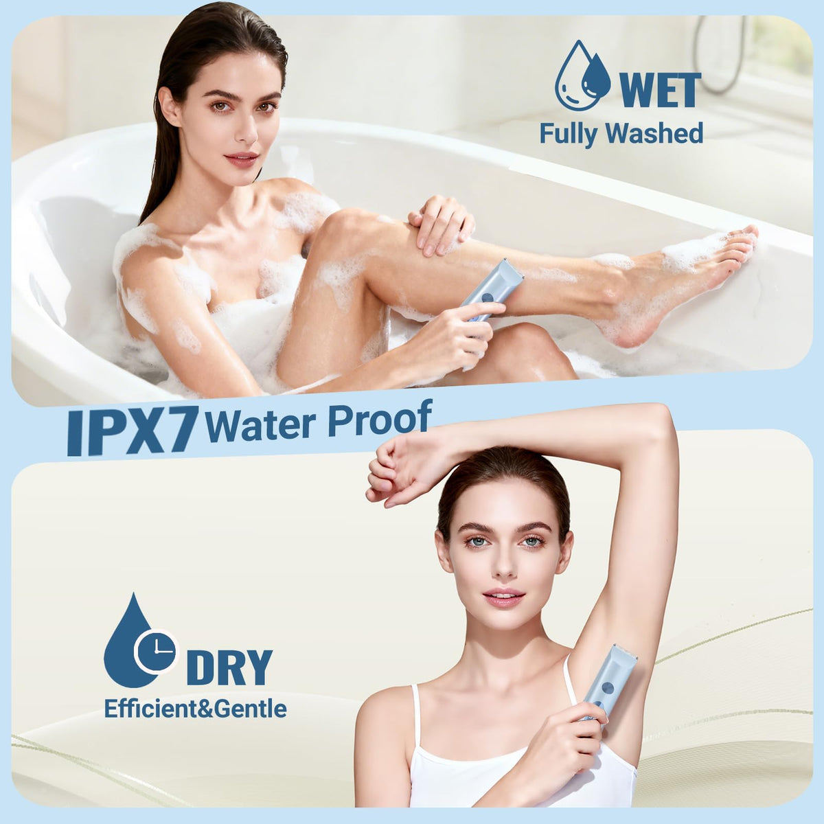 FANKRUAI Bikini Trimmer in a bathroom setting