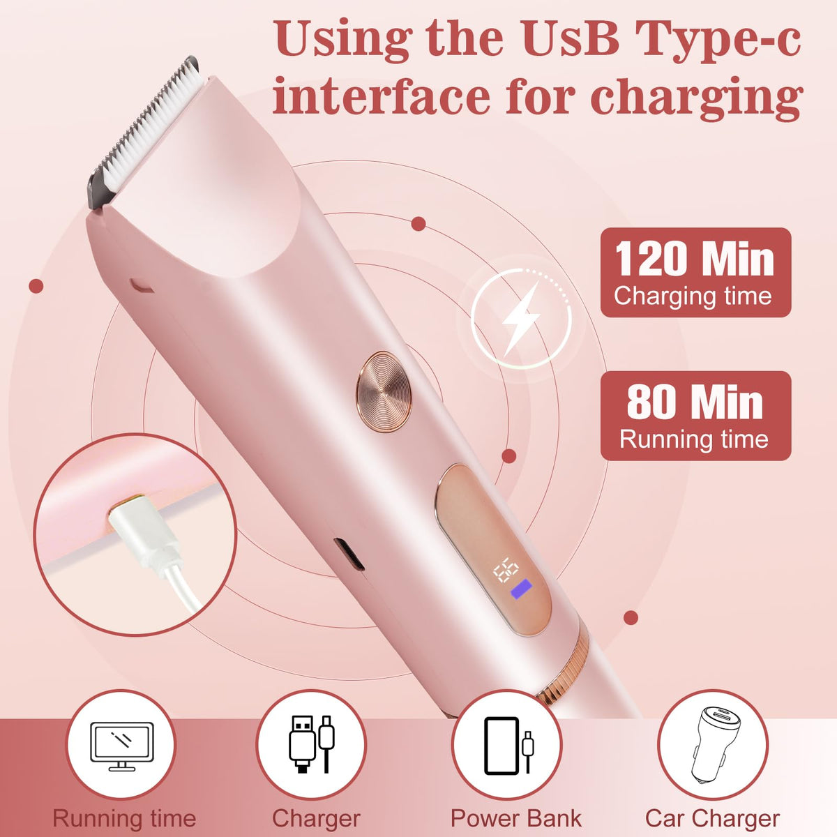 FANKRUAI Bikini Trimmer lifestyle shot on vanity