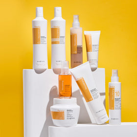Fanola Restructuring Serum lifestyle scene with model