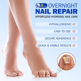 FANSHI Nail Patches application on toenail