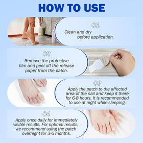 FANSHI Nail Patches back view with instructions