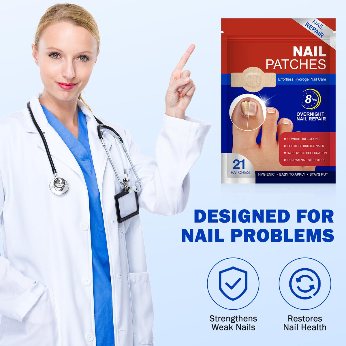 FANSHI Nail Patches with herbal extract ingredients