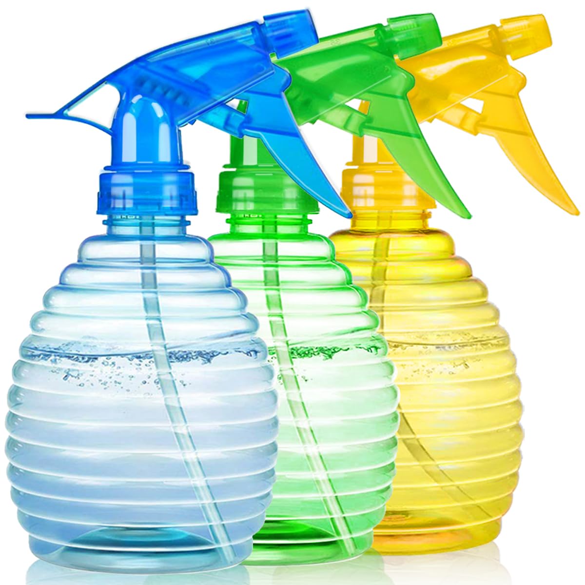 FANSTINOW 3 Pack Spray Bottles in bright colours front view
