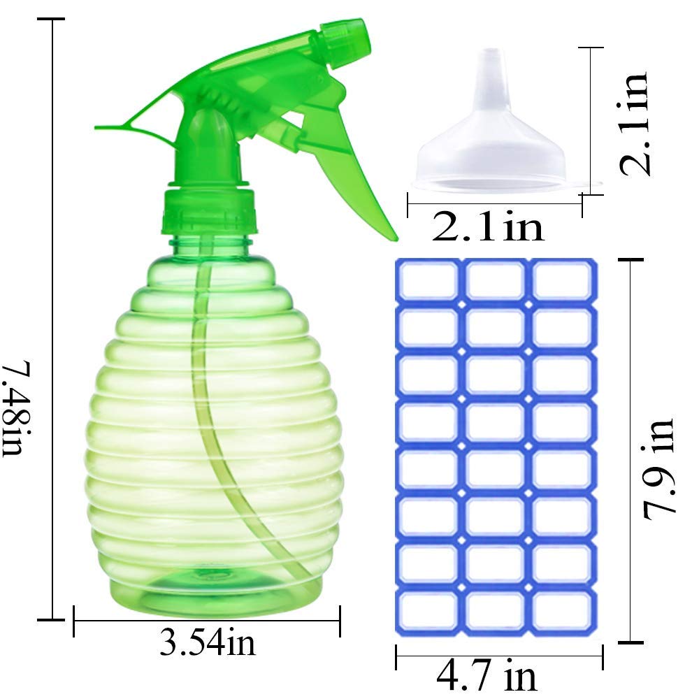 FANSTINOW Spray Bottles alongside funnel for easy filling