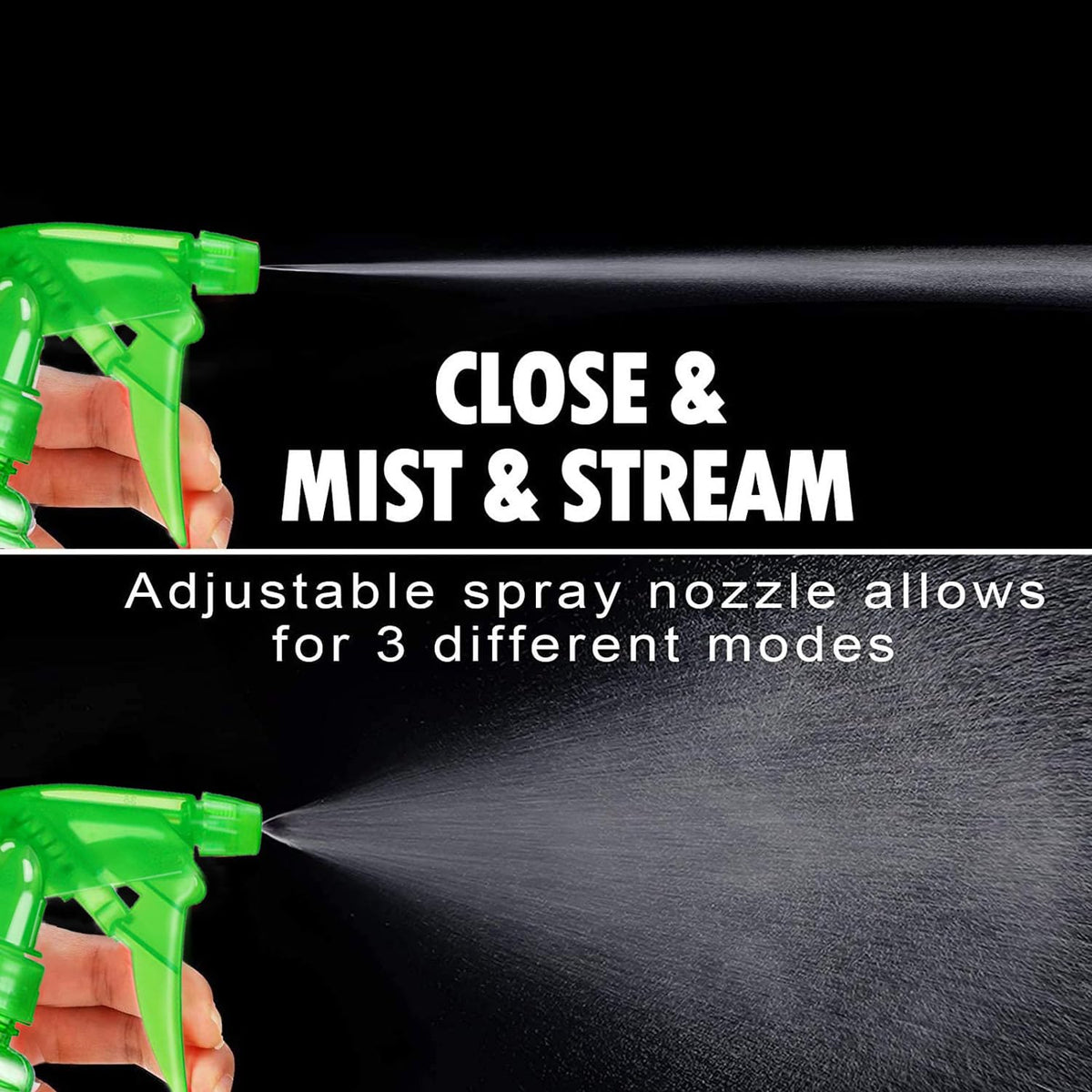 FANSTINOW Spray Bottles with adjustable nozzles and labels