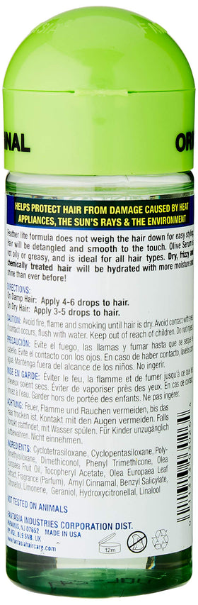Fantasia Hair Polisher Olive Serum 2 Oz with dropper