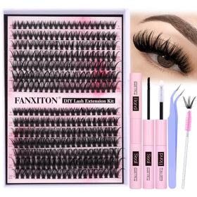 FANXITON DIY Eyelash Extension Kit packaging with 280 pieces