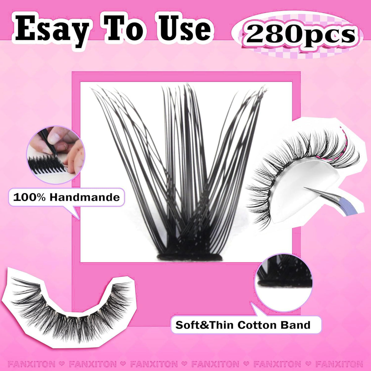 FANXITON lash bond and seal with applicator