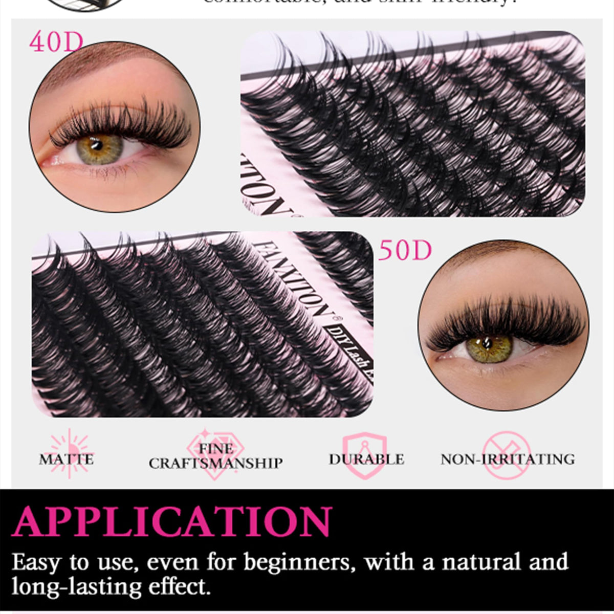 FANXITON lash brushes included in the kit