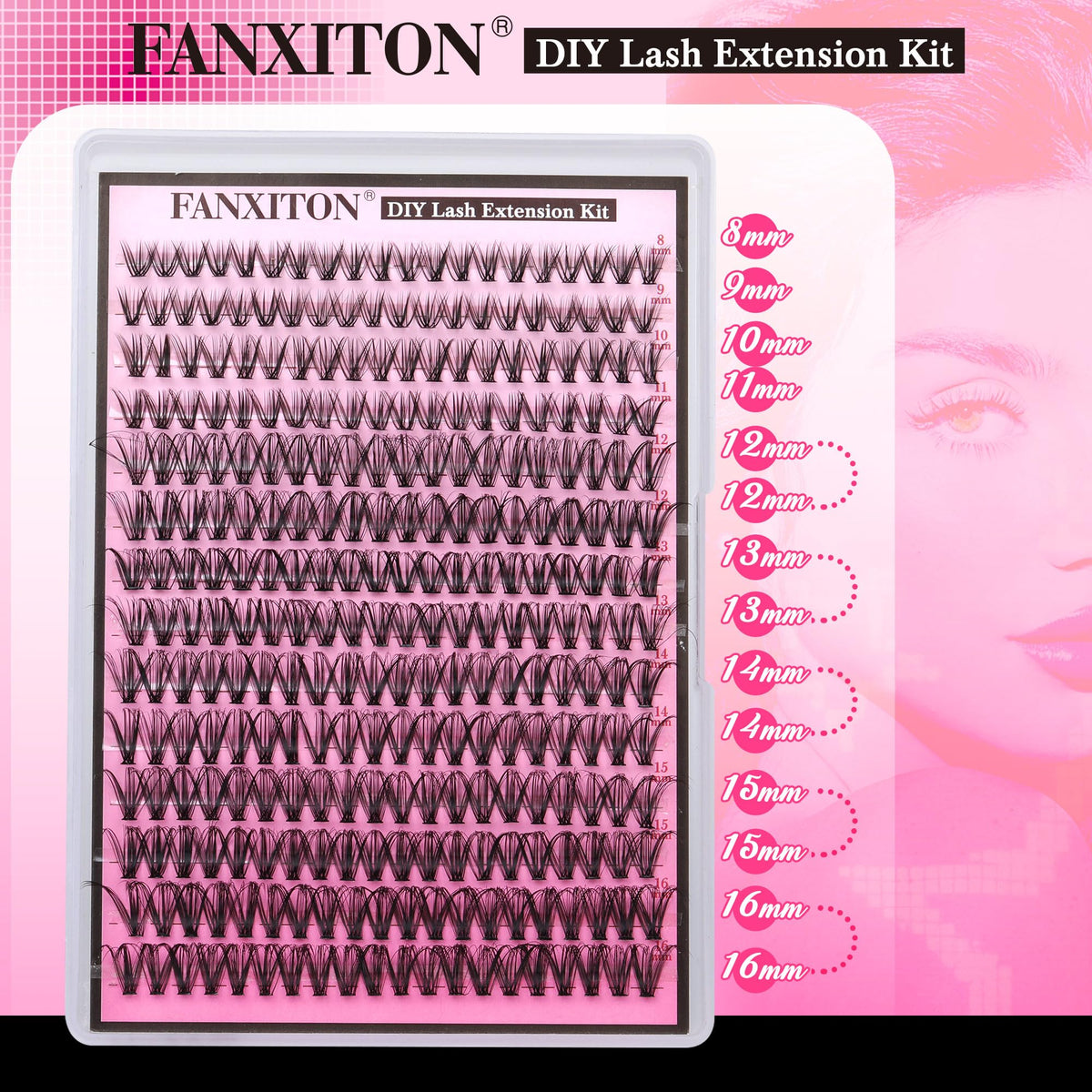 FANXITON Lash Clusters in different styles and lengths