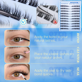 FANXITON lash clusters in packaging