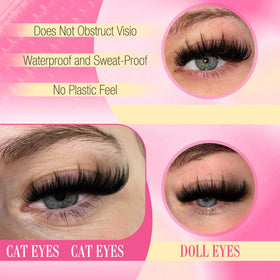 FANXITON lash clusters kit with all components laid out
