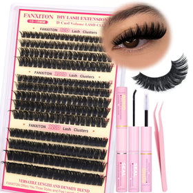 FANXITON Lash Clusters Kit with various thicknesses and lengths