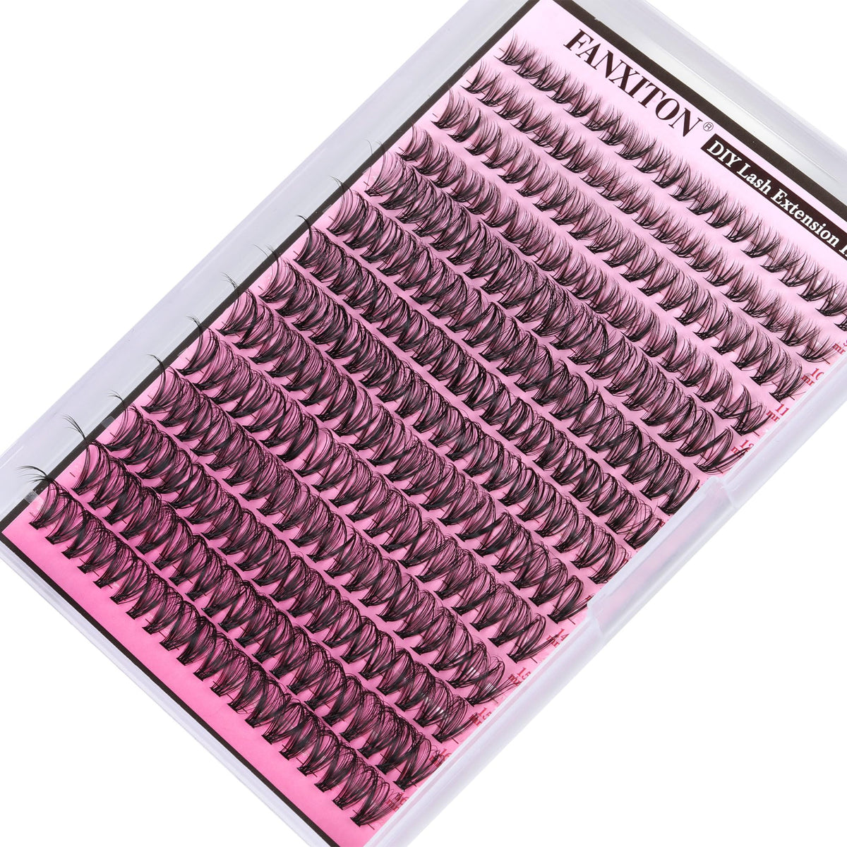FANXITON Lash Clusters showing soft and lightweight texture