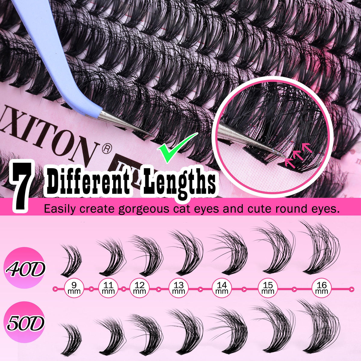 FANXITON Lash Tweezers included in the kit
