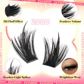 FANXITON Manga Volume Lash Clusters packaging