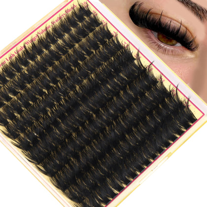 FANXITON Manga Volume Lash Clusters spiky design front view