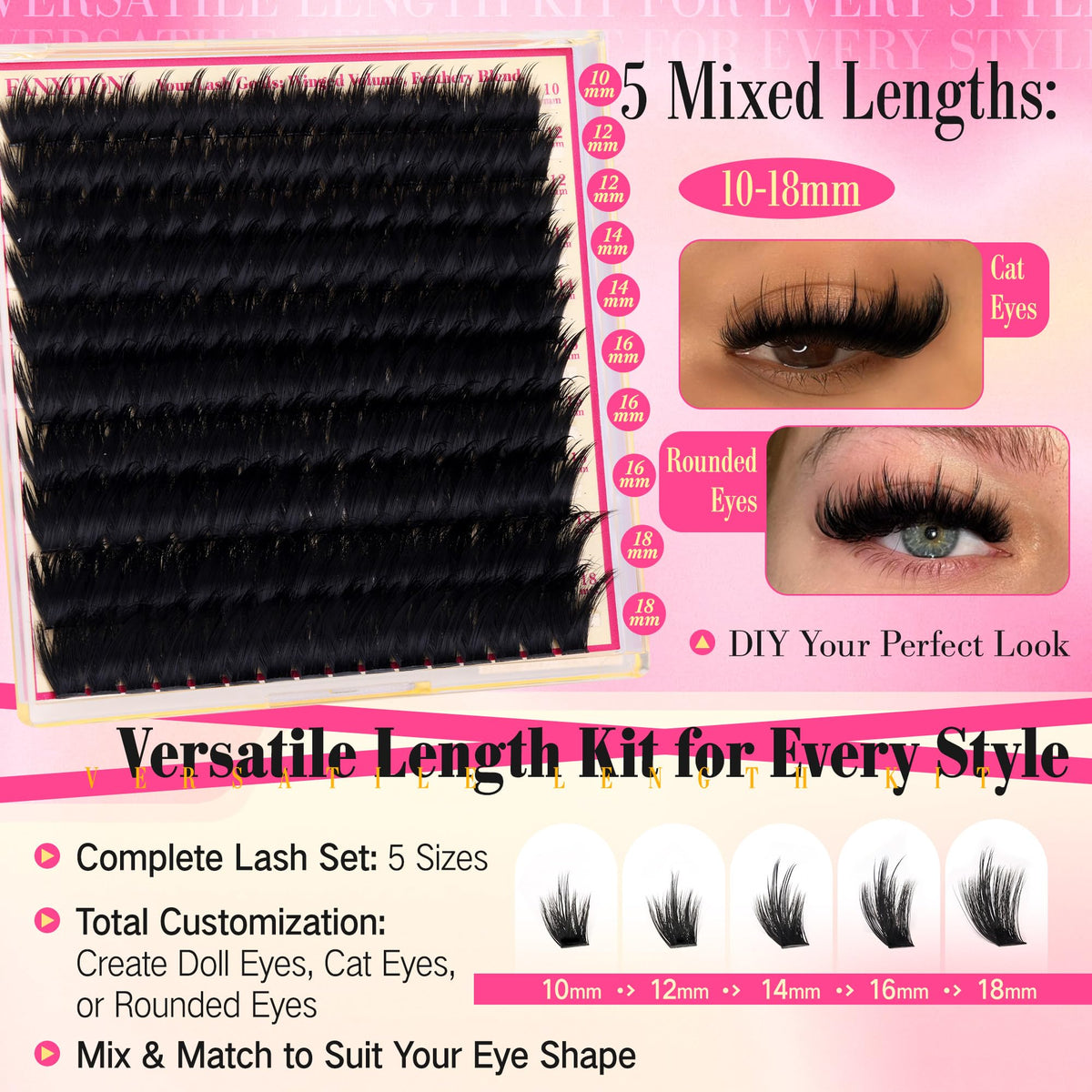 FANXITON precision lash tweezers included in the kit