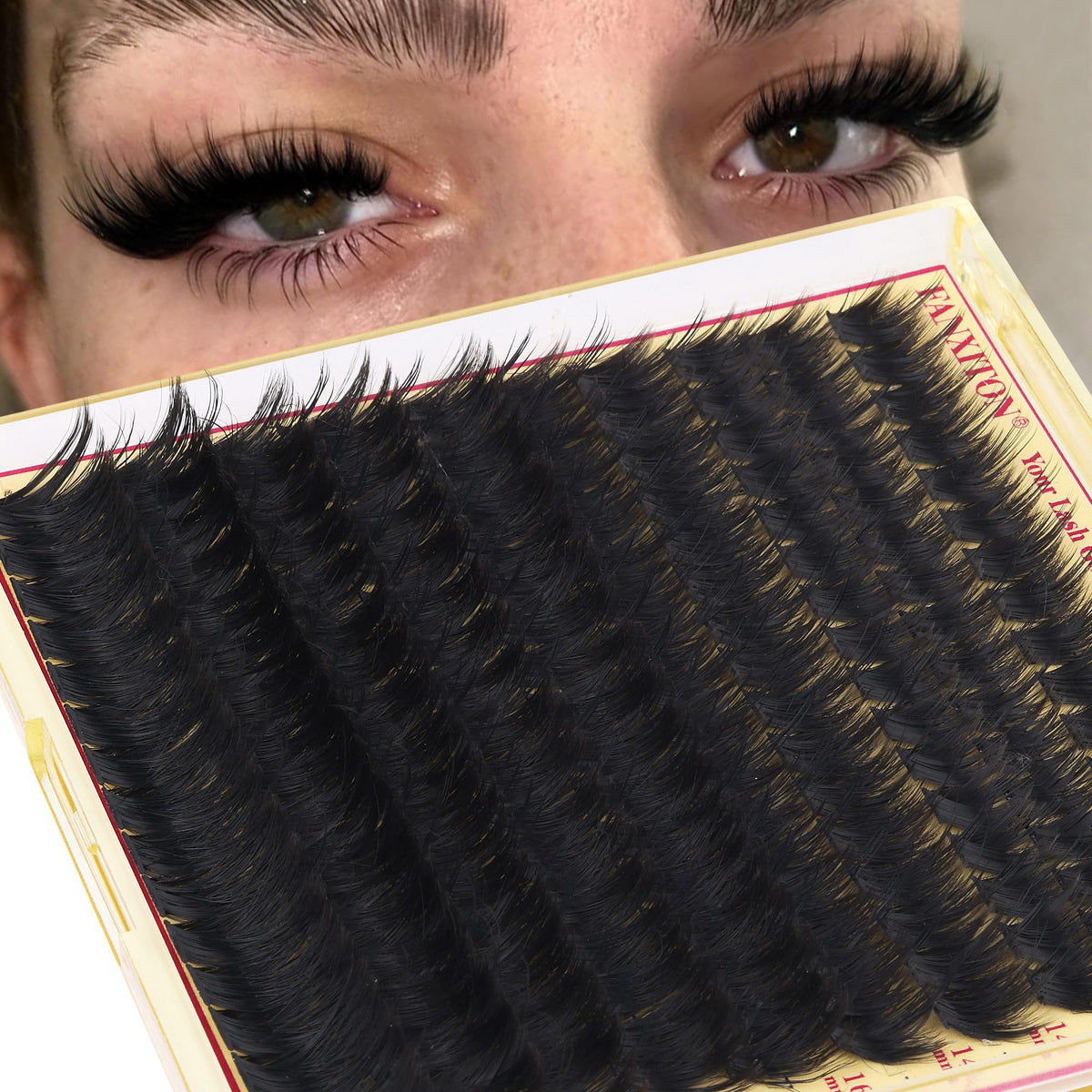 FANXITON Volume Lash Clusters side view