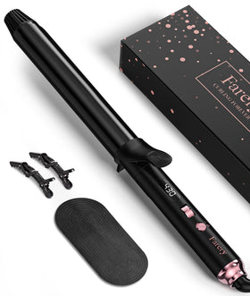 FARERY curling iron side view highlighting smooth barrel