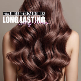 FARERY curling iron with LCD display and temperature settings