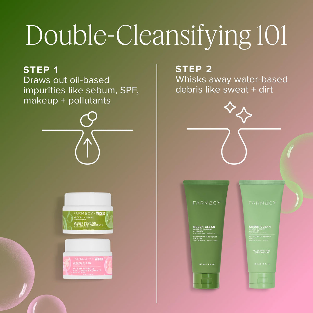 Farmacy Cleansing Balm set in recyclable jar