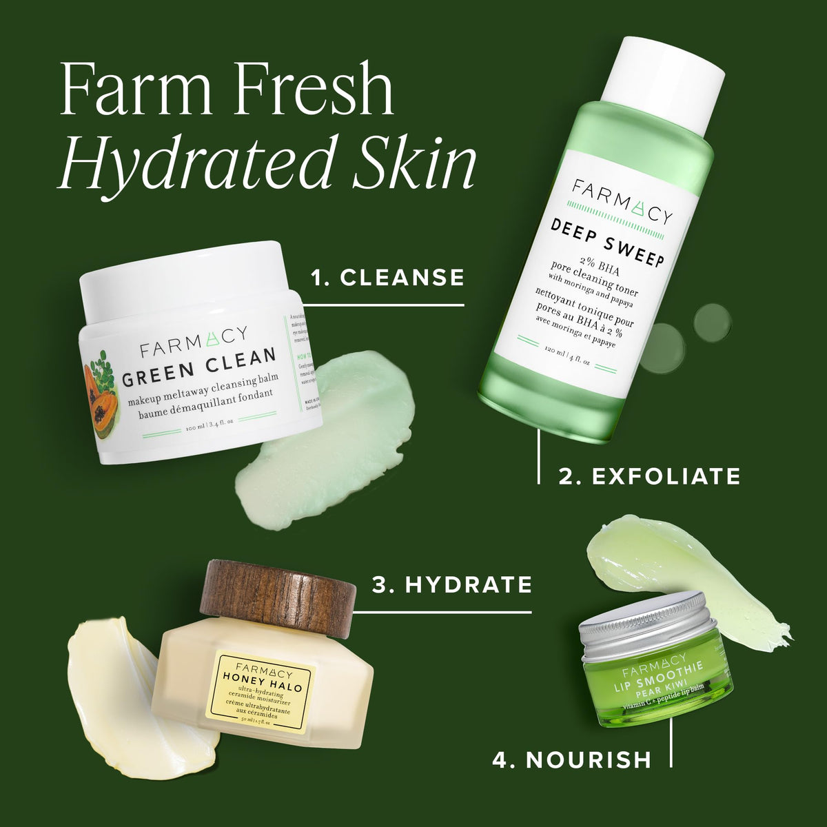 Farmacy Green Clean Balm on a clean towel