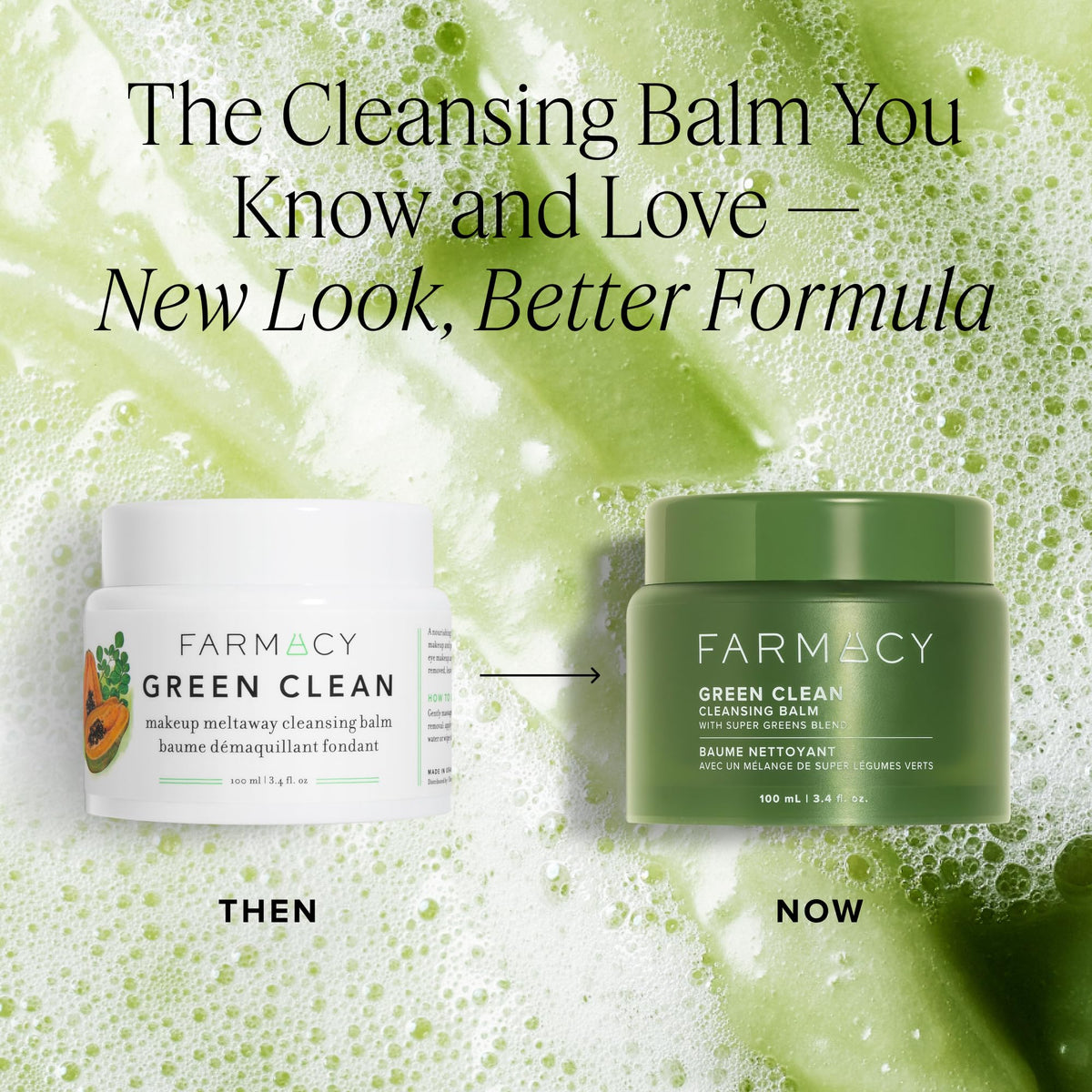 Farmacy Green Clean Makeup Remover Balm 200ml packaging
