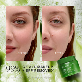 Farmacy Green Clean Makeup Remover Balm application on skin