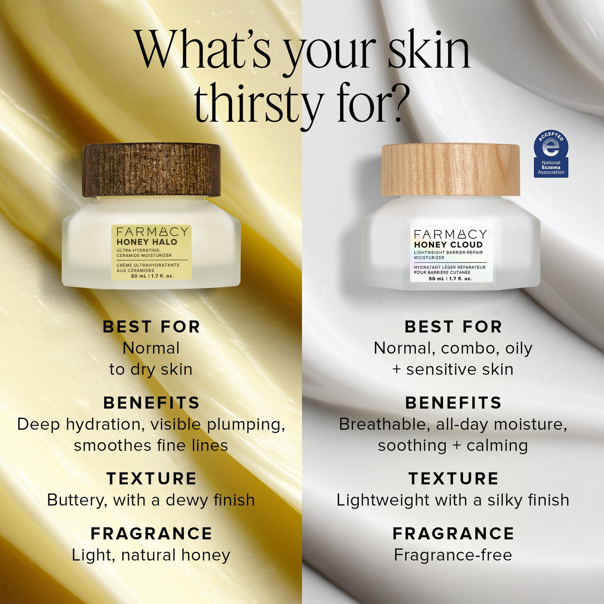 Farmacy Honey Halo moisturizer packaging side view